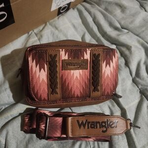 Wrangler Pink and Brown Patterned Bag